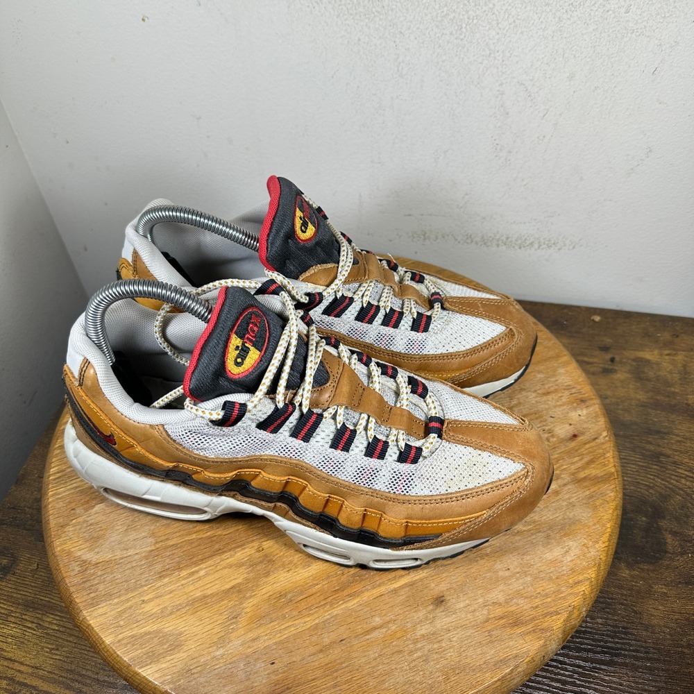 Nike Air Max 95 Ale Brown Midnight Navy Mens 7.5 Sneakers 718731-200 2014